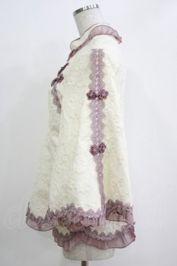 画像2: Hinana Queena / 菫の秘め事 チャイナ風ブラウス XL オフ/ラベンダー H-25-11-02-1054-PU-BL-NS-ZH