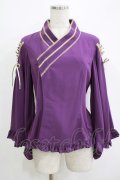 metamorphose / 着物合わせ風ブラウス サイズ1 パープル H-25-11-02-1055-ME-BL-NS-ZH