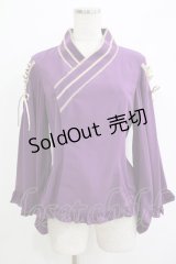 metamorphose / 着物合わせ風ブラウス サイズ1 パープル H-25-11-02-1055-ME-BL-NS-ZH