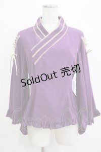 metamorphose / 着物合わせ風ブラウス サイズ1 パープル H-25-11-02-1055-ME-BL-NS-ZH