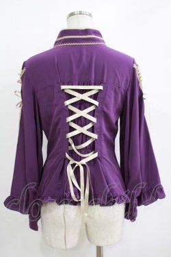 画像3: metamorphose / 着物合わせ風ブラウス サイズ1 パープル H-25-11-02-1055-ME-BL-NS-ZH