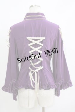 画像3: metamorphose / 着物合わせ風ブラウス サイズ1 パープル H-25-11-02-1055-ME-BL-NS-ZH