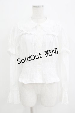 画像1: BABY,THE STARS SHINE BRIGHT / ウエストシャーリングブラウス Free オフ H-25-11-02-1058-BA-BL-NS-ZH