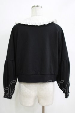 画像3: Secret Honey / 襟付きレースアップトップス Free ブラック H-25-11-02-1063-CA-TO-NS-ZH