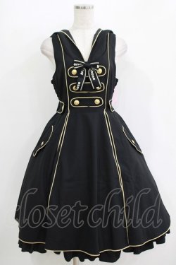 画像1: metamorphose / Magicalフード付きジャンパースカート サイズ1 ブラック H-25-11-02-1006-ME-OP-NS-ZH