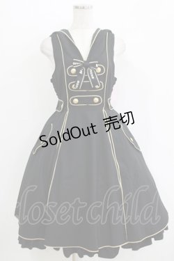 画像1: metamorphose / Magicalフード付きジャンパースカート サイズ1 ブラック H-25-11-02-1006-ME-OP-NS-ZH