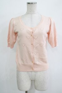 Fi.n.t / ハート透かしカーディガン Free ピンク H-25-11-02-1067-CA-TO-NS-ZH