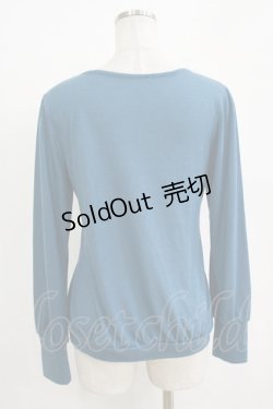 画像3: axes femme / パール使いプルオーバー M ブルー H-25-11-02-1070-AX-TO-NS-ZH