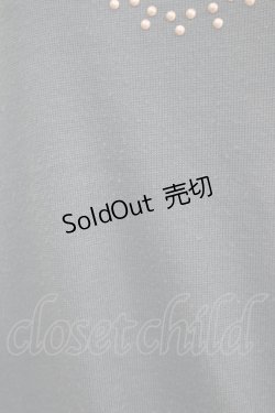 画像4: axes femme / パール使いプルオーバー M ブルー H-25-11-02-1070-AX-TO-NS-ZH