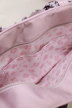 画像3: Maison de FLEUR / ブランドロゴフリルハンドルトートMバッグ  ラベンダー H-25-11-02-1073-LO-BG-NS-ZH