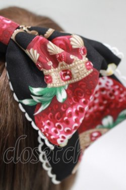 画像2: Angelic Pretty / Royal Crown Berryカチューシャ  ブラック H-25-11-02-1077-AP-AC-NS-ZH