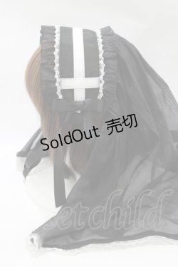 画像2: Angelic Pretty / Holy Ribbonヘッドドレス  ブラック H-25-11-02-1078-AP-AC-NS-ZH