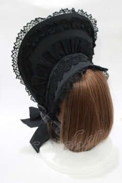 画像2: Angelic Pretty / Classic Dollハーフボンネット  ブラック H-25-11-02-1082-AP-AC-NS-ZH