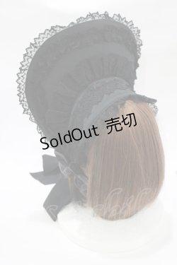 画像2: Angelic Pretty / Classic Dollハーフボンネット  ブラック H-25-11-02-1082-AP-AC-NS-ZH