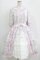 Angelic Pretty / Secret Daisy Gardenワンピース Free サックス H-25-11-02-1008-AP-OP-NS-ZH
