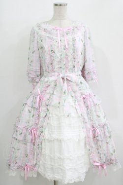 画像1: Angelic Pretty / Secret Daisy Gardenワンピース Free サックス H-25-11-02-1008-AP-OP-NS-ZH
