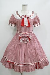 BABY,THE STARS SHINE BRIGHT / からみギンガムワンピース Free エンジ H-25-11-02-1009-BA-OP-NS-ZH