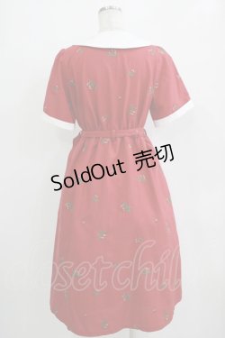 画像3: axes femme / さくらんぼ刺繍ワンピース Free レッド H-25-11-02-1012-AX-OP-NS-ZH