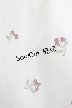 画像4: axes femme / さくらんぼ刺繍ワンピース Free オフ H-25-11-02-1013-AX-OP-NS-ZH