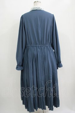画像3: m petit by misako / AM*レースエリプリーツワンピース LL ブルー H-25-11-02-1015-LO-OP-NS-ZH