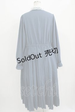 画像3: m petit by misako / AM*レースエリプリーツワンピース LL ブルー H-25-11-02-1015-LO-OP-NS-ZH
