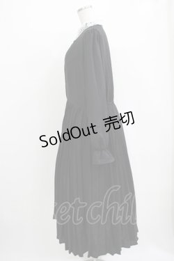 画像2: m petit by misako / AM*レースエリプリーツワンピース LL ブラック H-25-11-02-1016-LO-OP-NS-ZH