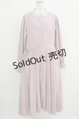 m petit by misako / AM*レースエリプリーツワンピース LL ピンク H-25-11-02-1017-LO-OP-NS-ZH