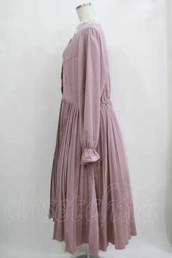 画像2: m petit by misako / AM*レースエリプリーツワンピース LL ピンク H-25-11-02-1017-LO-OP-NS-ZH