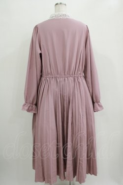 画像3: m petit by misako / AM*レースエリプリーツワンピース LL ピンク H-25-11-02-1017-LO-OP-NS-ZH