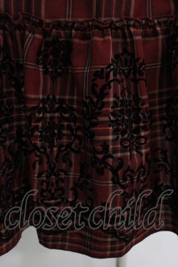 画像4: axes femme / ラッフル襟チェックワンピース M レッド H-25-11-02-1019-AX-OP-NS-ZH