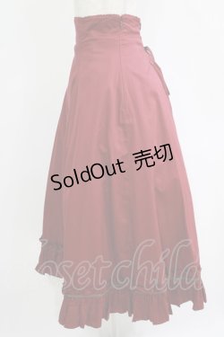 画像2: Victorian maiden / ハイウェストバッスルロングスカート Free ボルドー H-25-11-02-1020-CL-SK-NS-ZH