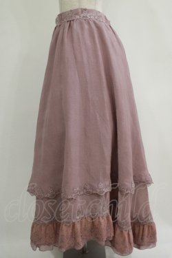 画像2: Hinana Queena / 菫の秘め事 ロングスカート XL ラベンダー H-25-11-02-1022-PU-SK-NS-ZH