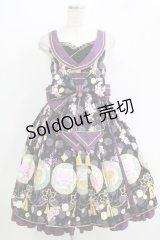 metamorphose / 花鹿の万華鏡タックジャンパースカート Free 黒檀 H-25-11-02-1002-ME-OP-NS-ZH