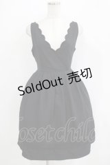 an another angelus / スカラップジャンパースカート Free ブラック H-25-11-02-1024-CA-OP-NS-ZH