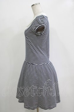 画像2: MILK / ラウンドカラーカットドレス  ネイビーボーダー H-25-11-03-025-ML-OP-KB-ZH