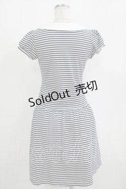 画像3: MILK / ラウンドカラーカットドレス  ネイビーボーダー H-25-11-03-025-ML-OP-KB-ZH