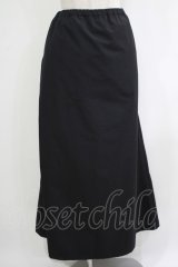 h.NAOTO / サイドZIPメッシュ切替スカート  黒 H-25-11-03-026-HN-SK-KB-ZH