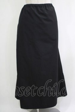 画像1: h.NAOTO / サイドZIPメッシュ切替スカート  黒 H-25-11-03-026-HN-SK-KB-ZH