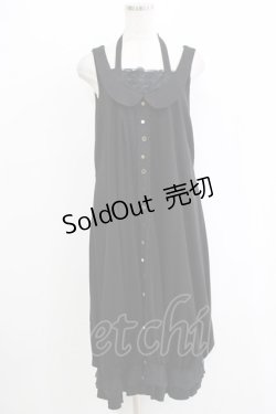 画像1: GRAMM / チュールレースバルーンワンピース  黒 H-25-11-03-028-HN-OP-KB-ZH