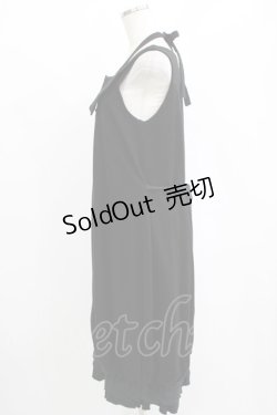 画像2: GRAMM / チュールレースバルーンワンピース  黒 H-25-11-03-028-HN-OP-KB-ZH