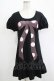 画像1: Emily Temple cute / ドットリボンプリントカットソーワンピース  黒 H-25-11-03-030-ET-OP-KB-ZH (1)