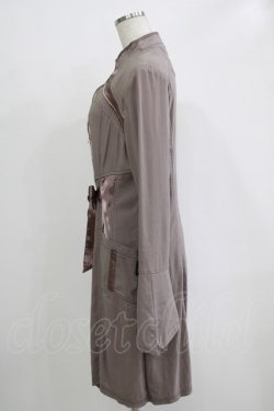 画像2: Ozz oneste / サテン切替ZIPジャケット  茶 H-25-11-03-034-OO-JA-KB-ZH