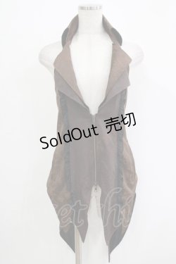 画像1: STEAM / ジャガード切替ホルターベスト  茶 H-25-11-03-035-HN-TO-KB-ZH