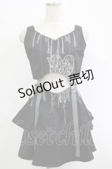 dependoll / Heart spider setup (skirt)  ブラック H-25-11-03-036-LO-OP-KB-ZH