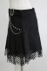 画像2: DARK IN LOVE / Rock girl studded pleated net mini skirt M ブラック H-25-11-03-038-PU-SK-KB-ZH (2)