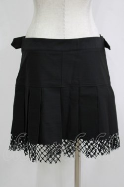 画像3: DARK IN LOVE / Rock girl studded pleated net mini skirt M ブラック H-25-11-03-038-PU-SK-KB-ZH
