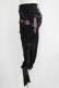 画像2: Ozz oneste / プリント刺繍パンツ  黒×紫 H-25-11-03-040-OO-PA-KB-ZH (2)