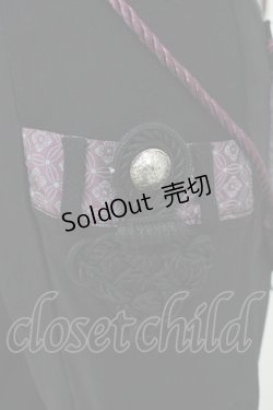 画像4: Ozz oneste / プリント刺繍パンツ  黒×紫 H-25-11-03-040-OO-PA-KB-ZH