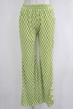 画像1: Candy Stripper / EASY FLARE CHINA PANTS  ライトグリーン H-25-11-03-041-PU-PA-KB-ZH