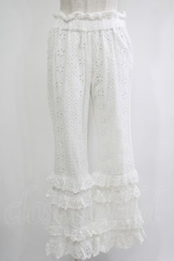 画像1: Candy Stripper / LACY PANTS  ホワイト H-25-11-03-042-PU-PA-KB-ZH